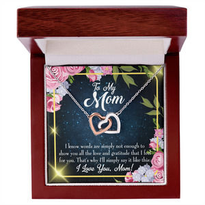 To Mom Words Not Enough Inseparable Necklace